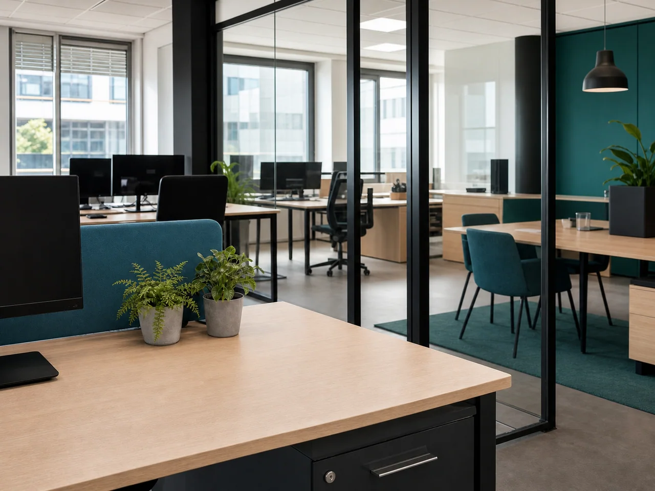 Kantoor na professionele schoonmaak